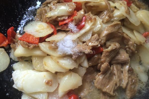 荸荠炒肉的做法图解8