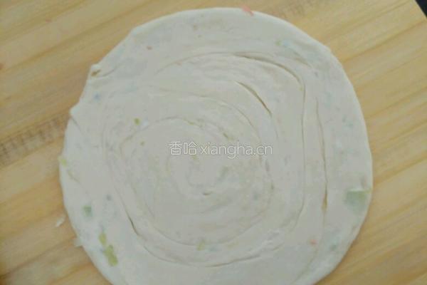 葱花火腿酥油手抓饼的做法图解7