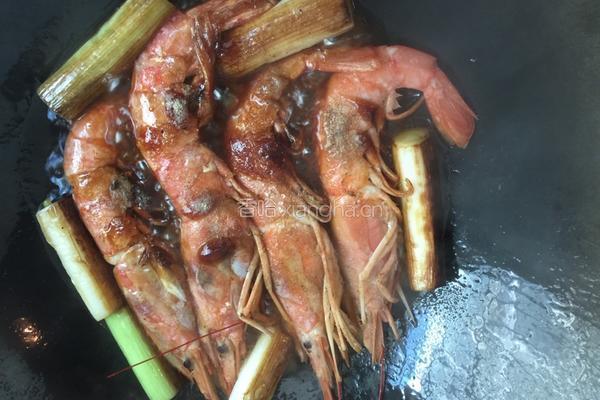 红烧阿根廷红虾的做法图解4