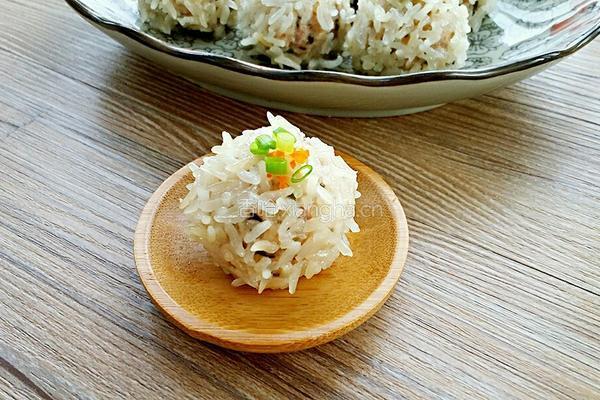 香菇糯米珍珠丸子的做法图解15