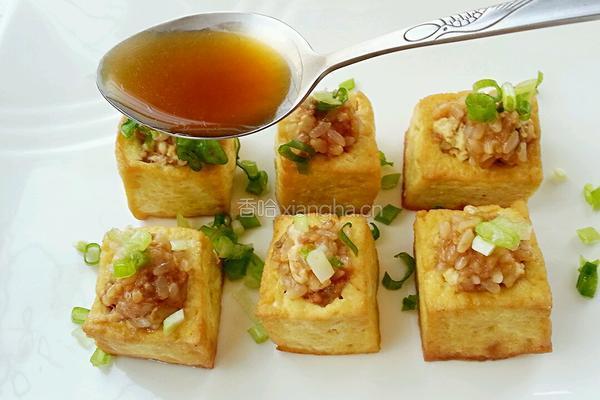 ＃我为女王做道菜＃糯米酿豆腐的做法图解14