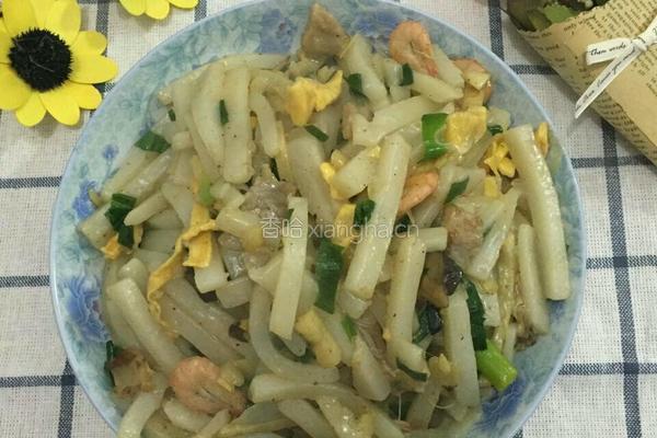 大蒜炒年糕的做法图解19