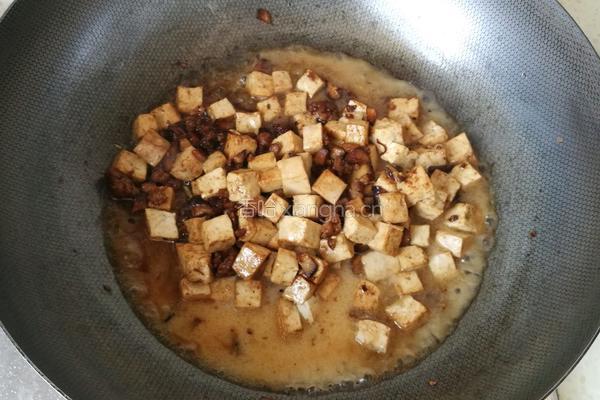 香菇肉沫烧豆腐的做法图解14