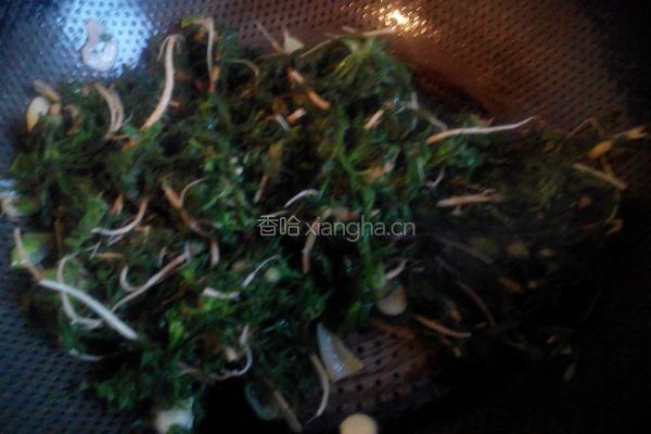 清炒荠菜的做法图解8