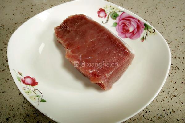 蒜苔肉丝的做法图解1