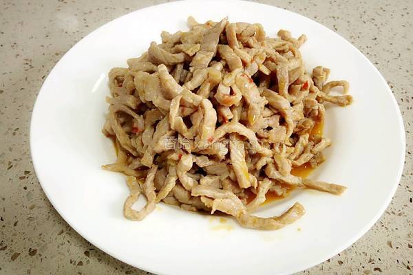蒜苔肉丝的做法图解5
