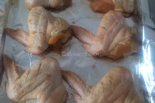 烤咖喱鸡翅的做法图解4
