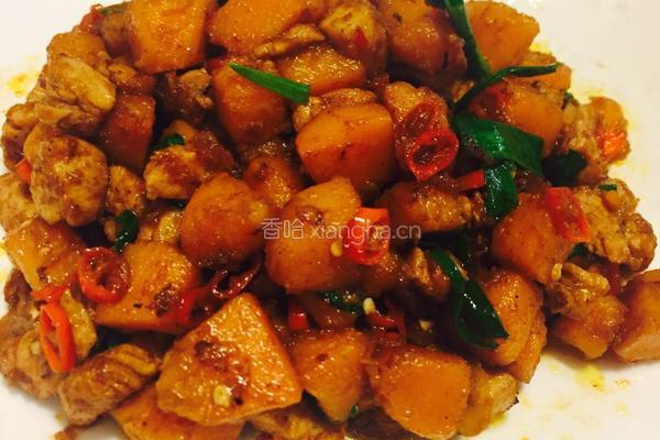 南瓜炒鸡胸肉的做法图解8