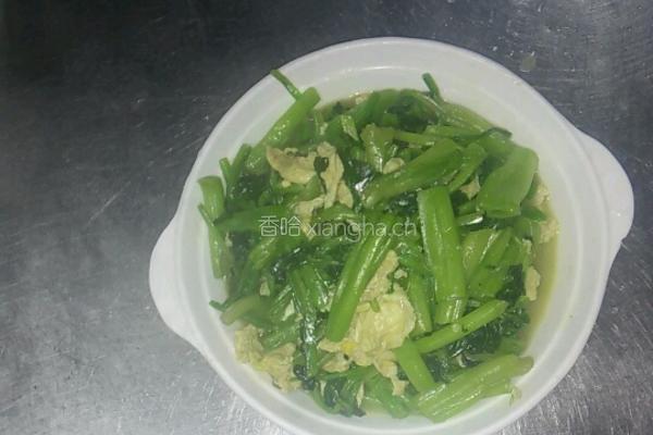 菠菜炒蛋