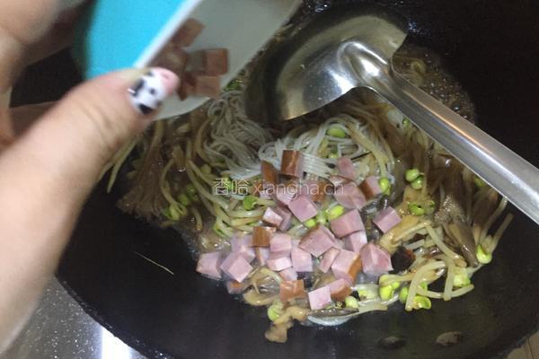 豆芽菜炒粉的做法图解10