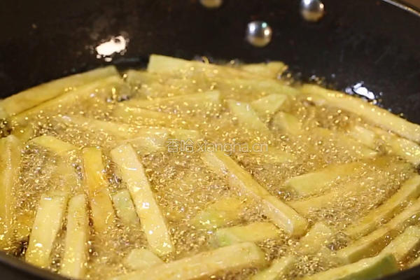 酱烧茄条的做法图解4