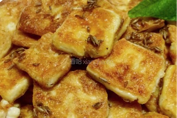 煎豆腐干的做法图解5