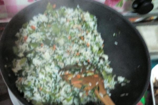 芥菜炒饭（二月二特色）的做法图解8