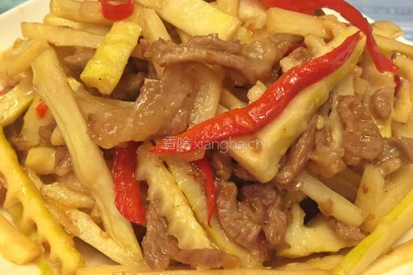 竹笋炒肉的做法图解10