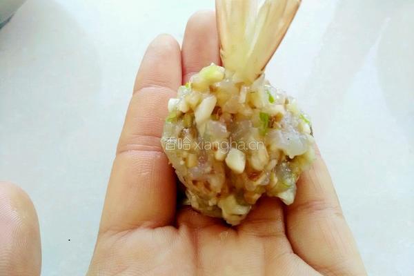 凤尾虾球蒸豆腐的做法图解9