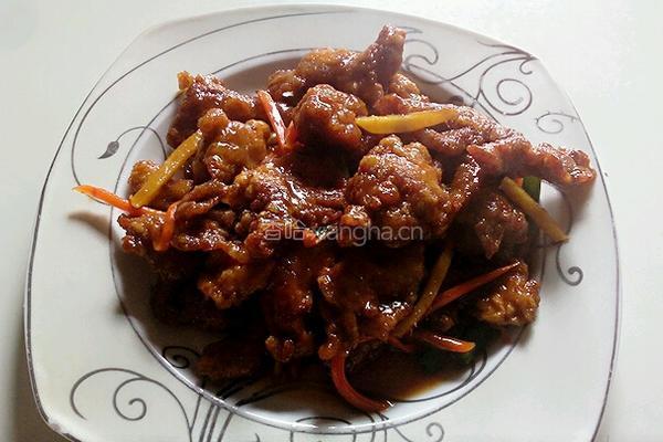 锅包肉的做法图解6