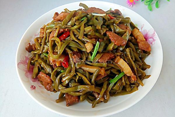 干锅肉苔菜的做法图解9