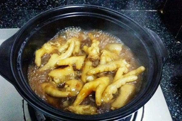 豆腐泡土豆鸡爪煲的做法图解7