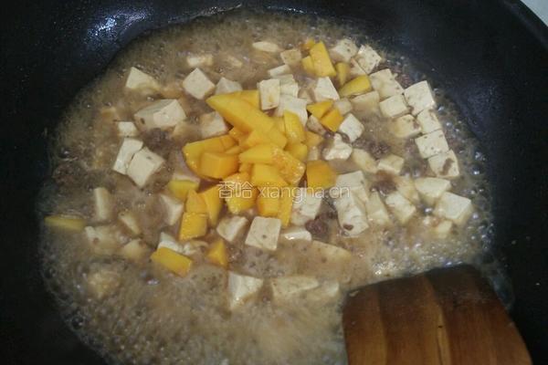 香芒牛肉焖豆腐的做法图解9