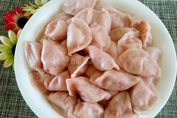 火龙果皮饺子的做法图解4