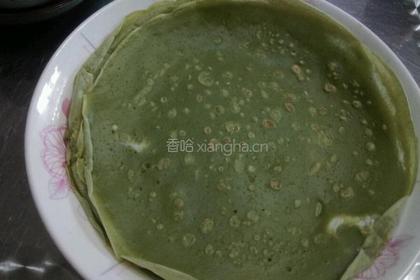 艾蒿煎饼的做法图解5