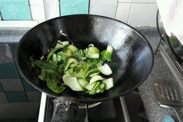 蚝油香菇油菜家庭版的做法图解5