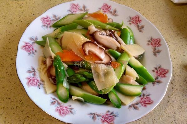 香菇炒双笋