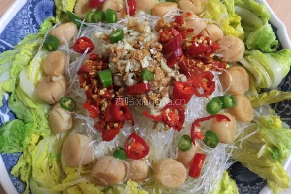 干贝粉丝娃娃菜的做法图解4