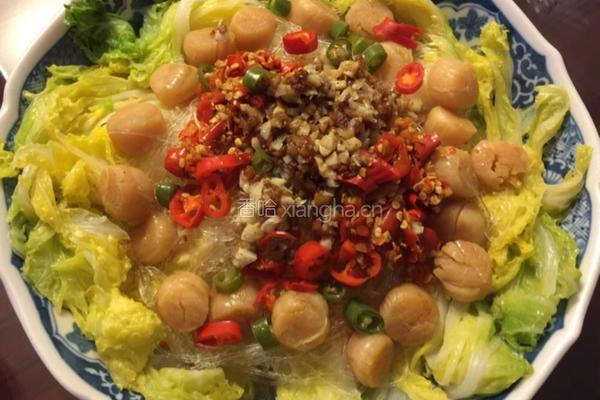 干贝粉丝娃娃菜的做法图解5