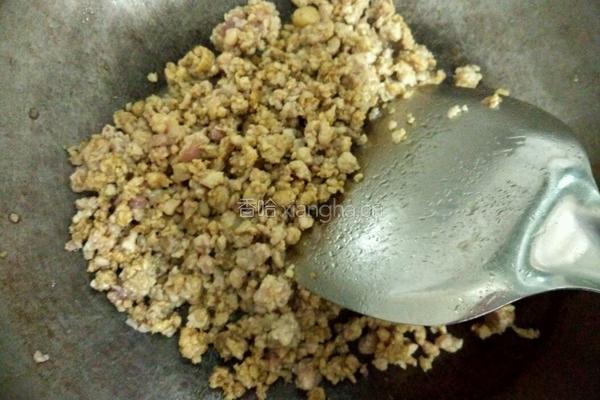芥兰肉沫炒面的做法图解4