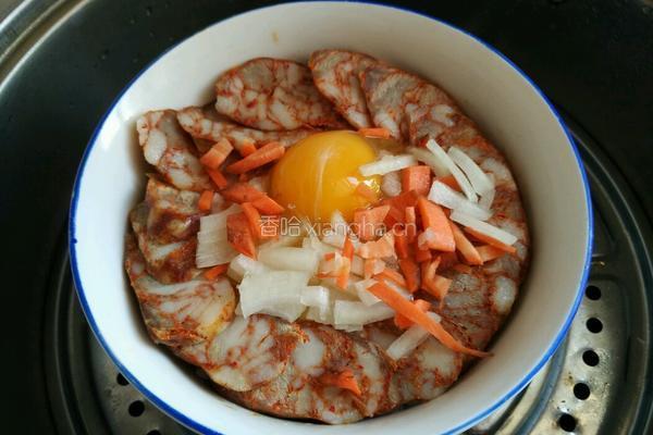 腊肠蒸米饭的做法图解7