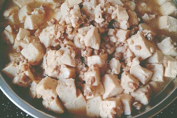 家常肉末豆腐的做法图解4