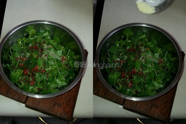 香菜凉拌花生米（老妈牌）的做法图解3