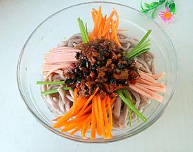 炸酱，紫薯面条[图]