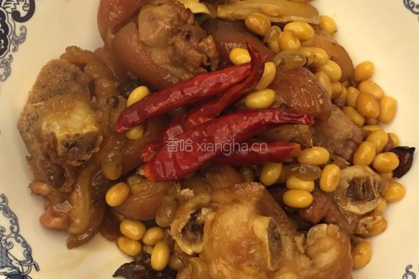 黄豆烧猪手的做法图解6