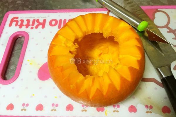 什锦南瓜蒸饭的做法图解1