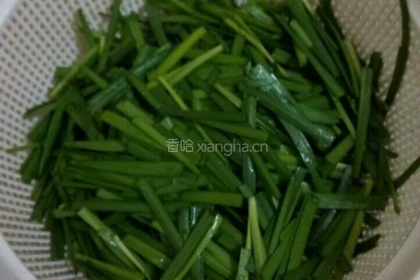 素炒韭菜的做法图解2