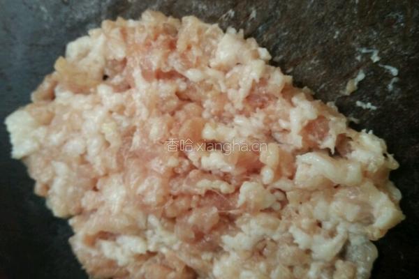 白灼生菜炒肉末的做法图解5