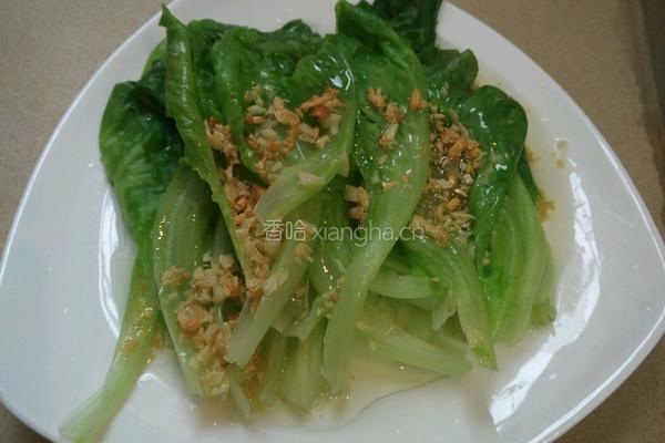 白灼生菜炒肉末的做法图解8