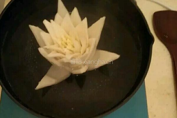 食记录01豉汁莲花白菜的做法图解3