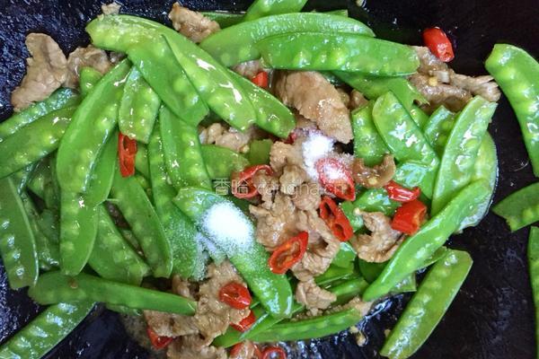 荷兰豆炒肉的做法图解10