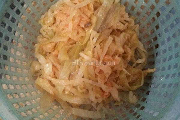 辣菜炒豆腐卷的做法图解1