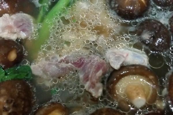香菇青菜瘦肉粥的做法图解8