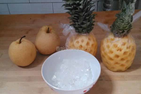 雪梨菠萝罐头的做法图解1