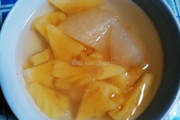雪梨菠萝罐头的做法图解4