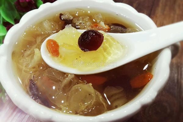 皂角米桃胶银耳羹的做法图解9