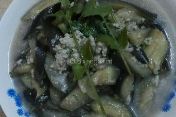 紫茄烧肉末的做法图解11