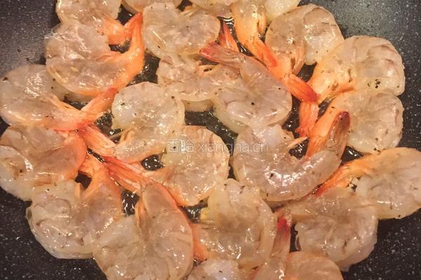 香煎大虾的做法图解5