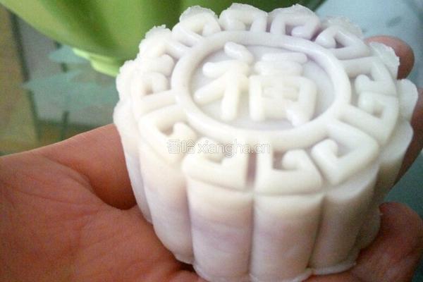 冰皮月饼（红豆沙紫薯）的做法图解6