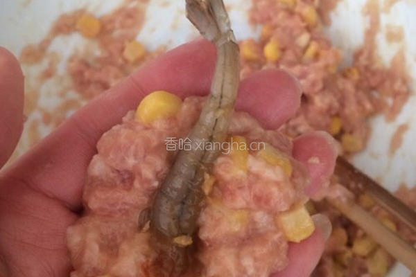 玉米珍珠虾丸的做法图解7